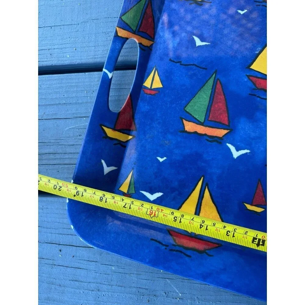 Evolution Sakura sailboat plastic serving dish